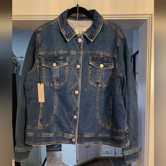 NEW!!! Martha Stewart Denim Jean Jacket,Sz Large,NWT - Picture 3 of 6